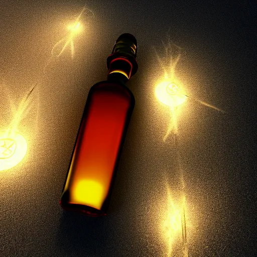 Prompt: Lightning in a bottle, 4K octane render, depth of field