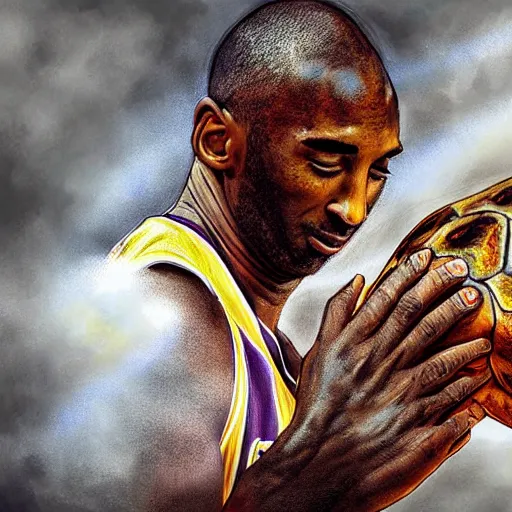 KREA - portrait of kobe bryant, wrinkled, in 7 0 years old, wearing lakers  jersey, photography by steve mccurry, 1 5 mm lens, in his study, trending  on artstation