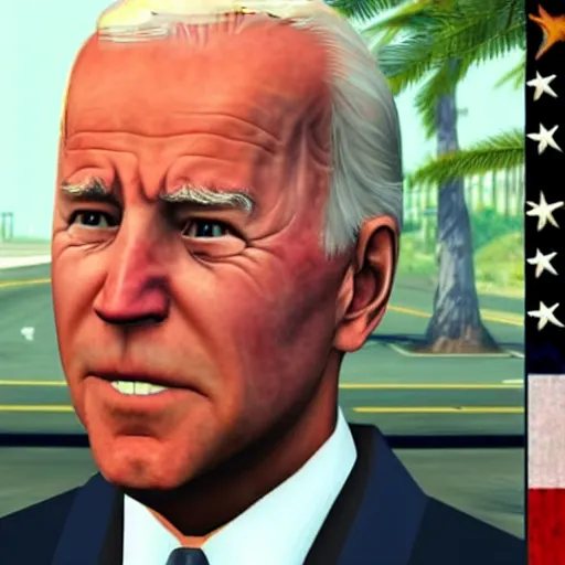 Image similar to joe biden in gta v