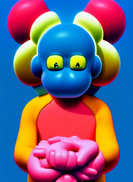 Prompt: help by shusei nagaoka, kaws, david rudnick, 3 d, octane, vray, pastell colours, cell shaded, 8 k