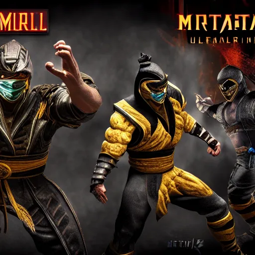 Image similar to Mortal Kombat render, 4k, 8k, rendered in Unreal