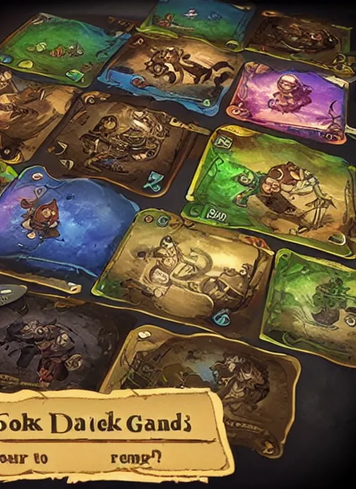 Image similar to rpg card game, dark, cute