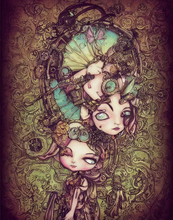 Image similar to steampunk fairy princess, by Jasmine Becket-Griffith