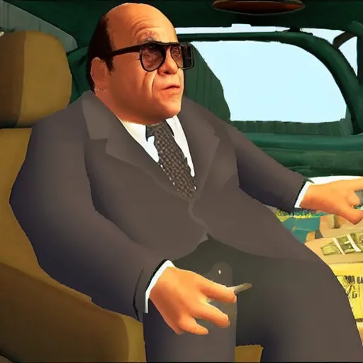 danny devito in gta san andreas, ps2 screenshot