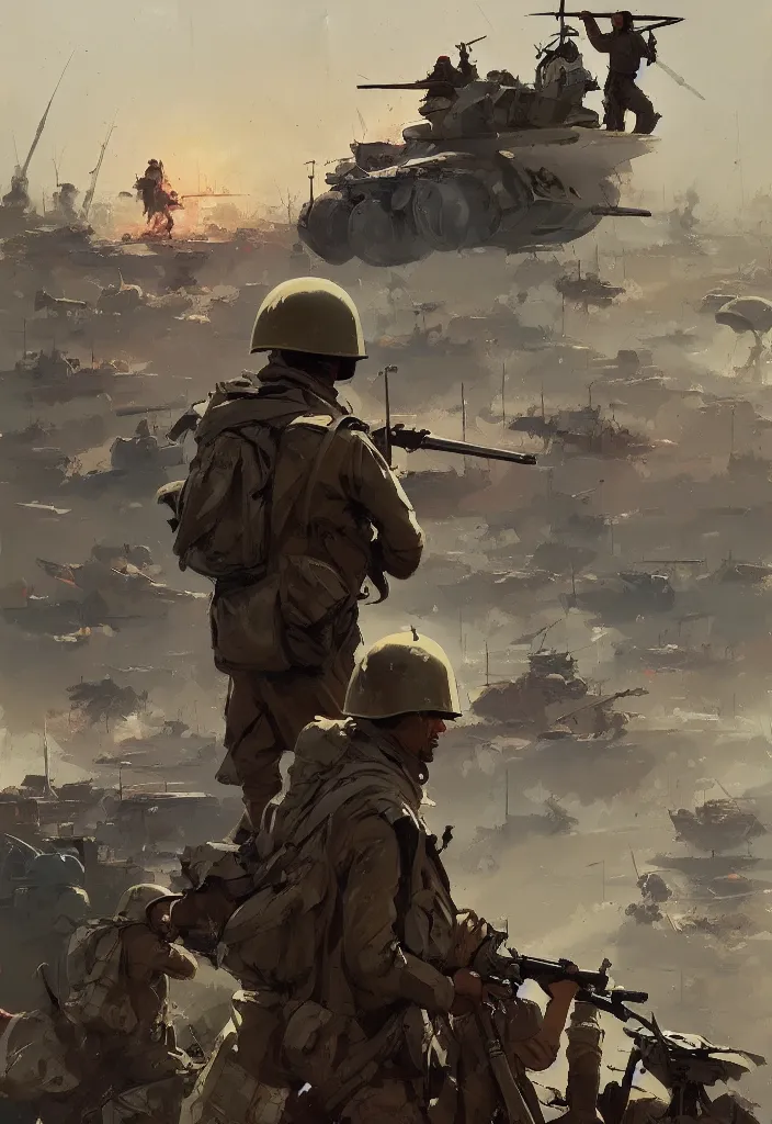 Image similar to ismail inceoglu painting of world war two, painting, line art, art concept for a book cover, trending on artstation, by greg manchess and by craig mullins and by kilian eng and by jake parker