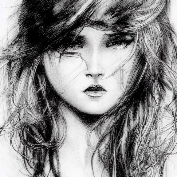 Image similar to a highly detailed portrait in the style of charles dana gibson and in the style of luis royo.