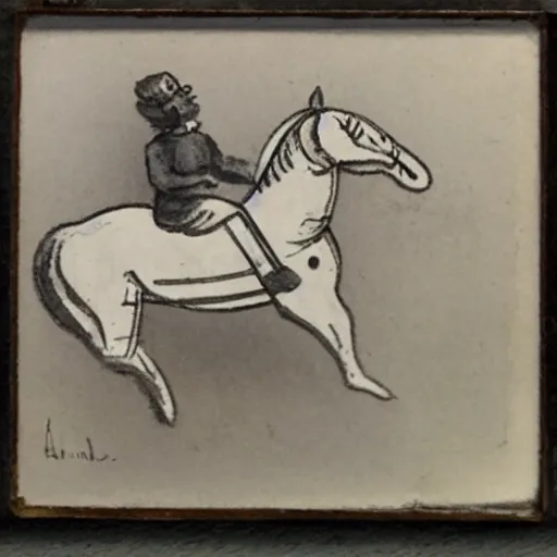 Image similar to a smoking horse