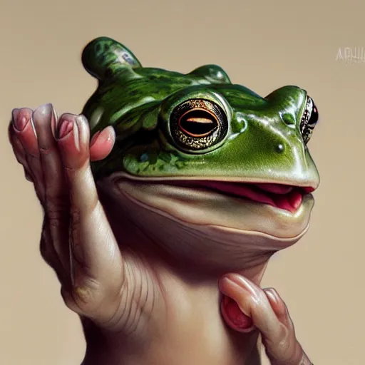 Image similar to ultra realistic illustration, frog anime, intricate, elegant, highly detailed, digital painting, artstation, concept art, smooth, sharp focus, illustration, art by artgerm and greg rutkowski and alphonse mucha and wlop