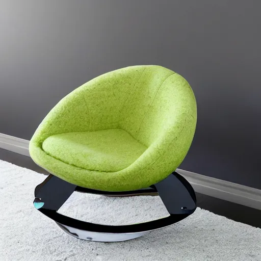 Prompt: avocado shaped chair