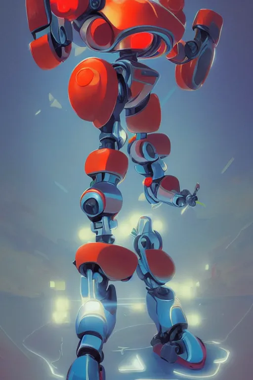 Image similar to metabots medabots medarotto medarot robot minimalist comics, behance hd by jesper ejsing, by rhads, makoto shinkai and lois van baarle, ilya kuvshinov, rossdraws global illumination ray tracing hdr radiating a glowing aura