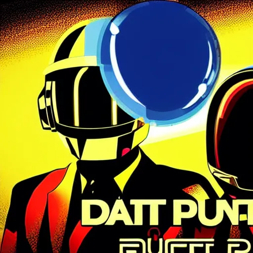 Image similar to daft punk concert in 1 bit art style