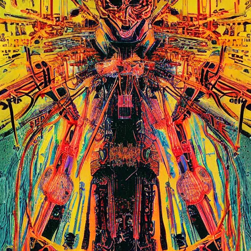 Image similar to portrait of zach hill by philippe druillet