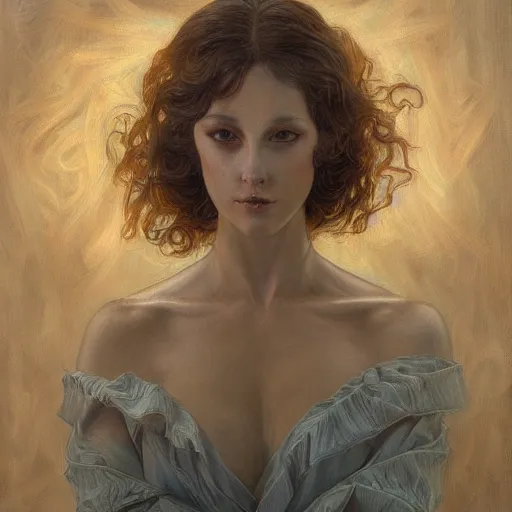 Prompt: a painting in the style of donato giancola, and in the style of charlie bowater, and in the style of charles dulac. smooth, sharp focus, semi - realism, symmetry.