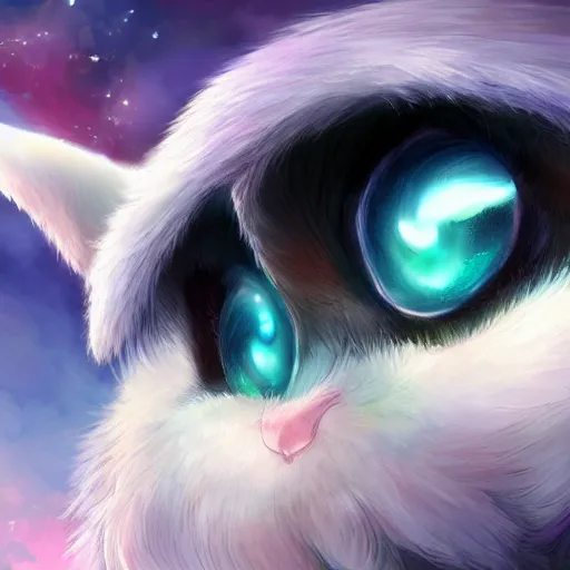 Prompt: cutest fantasy cloud animal, hd, japanese anime artist drawn, dlsr, dream animal cute eyes