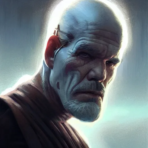 Image similar to A portrait of Josh Brolin, sith, star wars art, art by greg rutkowski, matte painting, trending on artstation