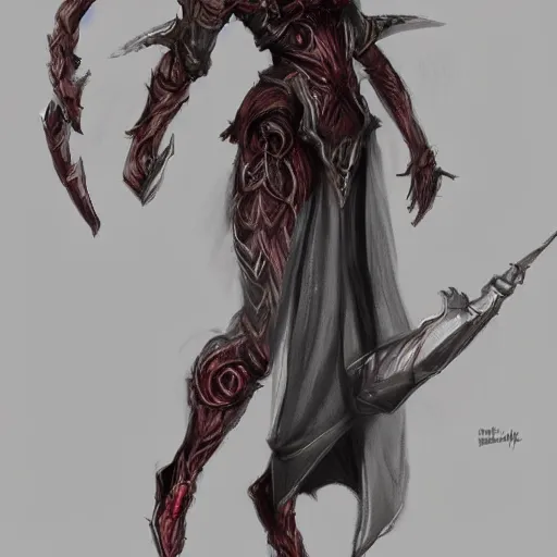 Image similar to Concept art of female demon dressed in silk as a dark souls boss, trending on artstation, fantasy