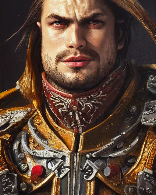 Image similar to acrylic painting portrait of balthasar gelt from warhammer, high production value, intricate details, high resolution, hdr, high definition, masterpiece, realistic, ultrarealistic, highly detailed, hd, sharp focus, non blurry, sharp, smooth