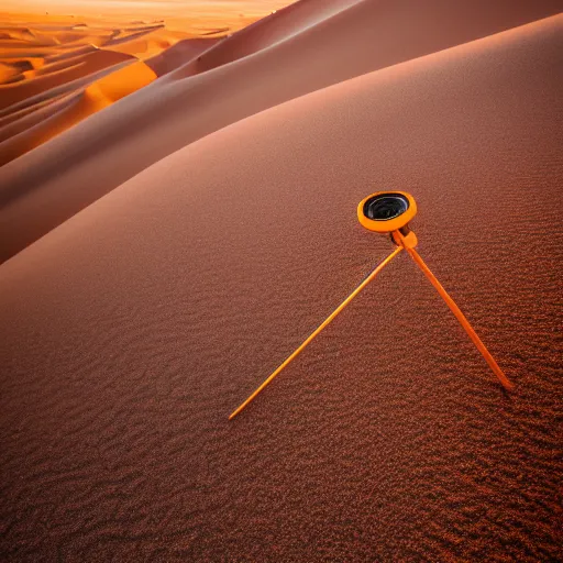 Image similar to ruggedized sensor antenna for monitoring the australian desert, XF IQ4, 150MP, 50mm, F1.4, ISO 200, 1/160s, dawn