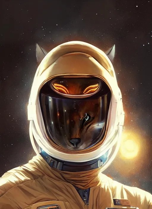 Prompt: caracal astronaut, art by artgerm and greg rutkowski and magali villeneuve, portrait, highly detailed, digital painting, trending on artstation, concept art, sharp focus, illustration