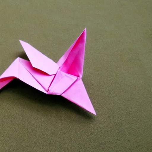 Prompt: origami bird step by step instructions