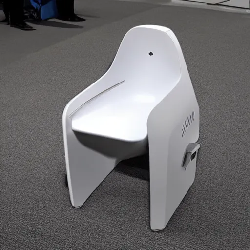 Image similar to a chair from the future, futuristic