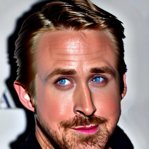 Prompt: ryan gosling, surprised, mouth open