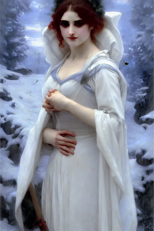 Image similar to snow queen evil demon, painting by rossetti bouguereau, detailed art, artstation