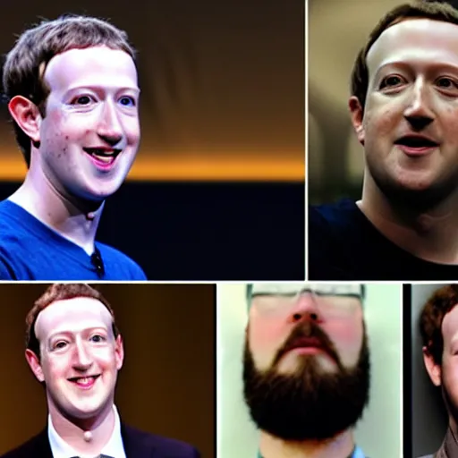 Prompt: mark zuckerberg with full beard