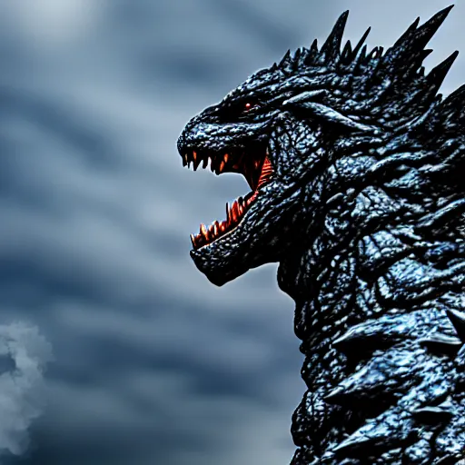 Image similar to joe biden as godzilla, 4 k, hyper realistic, dslr, high resolution, landscape, beautiful