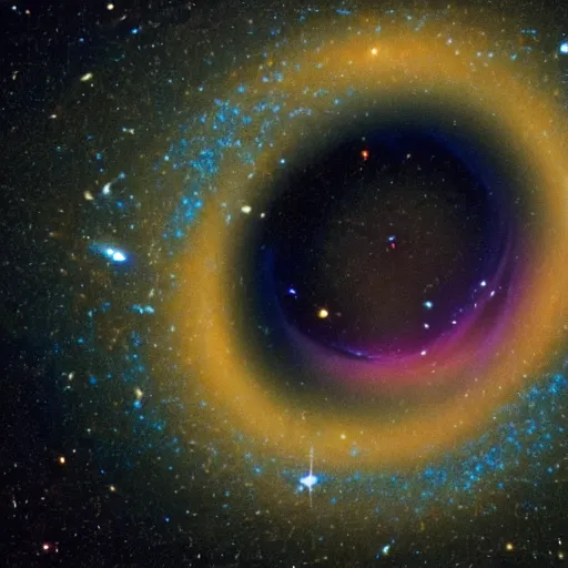 Image similar to a galaxy inside a ring