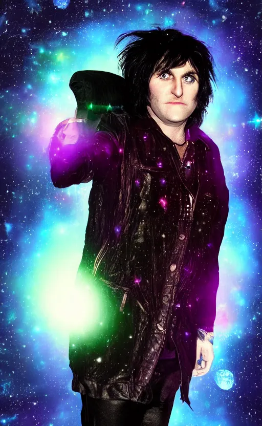 Prompt: the mighty boosh vince noir noel fielding in space, hd render, highly detailed, realistic, digital art