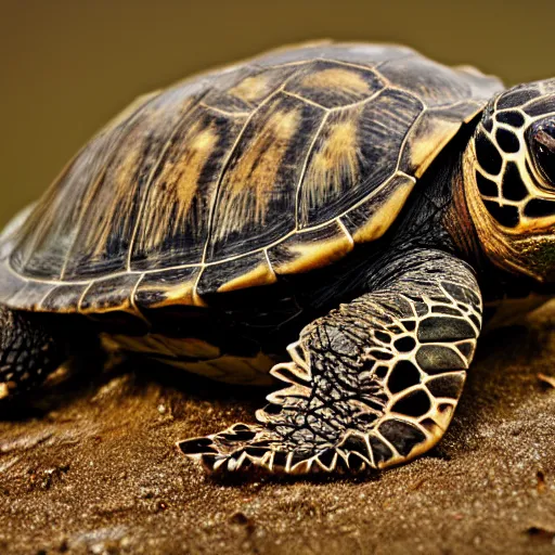 Prompt: an award winning portrait photo of a turtle