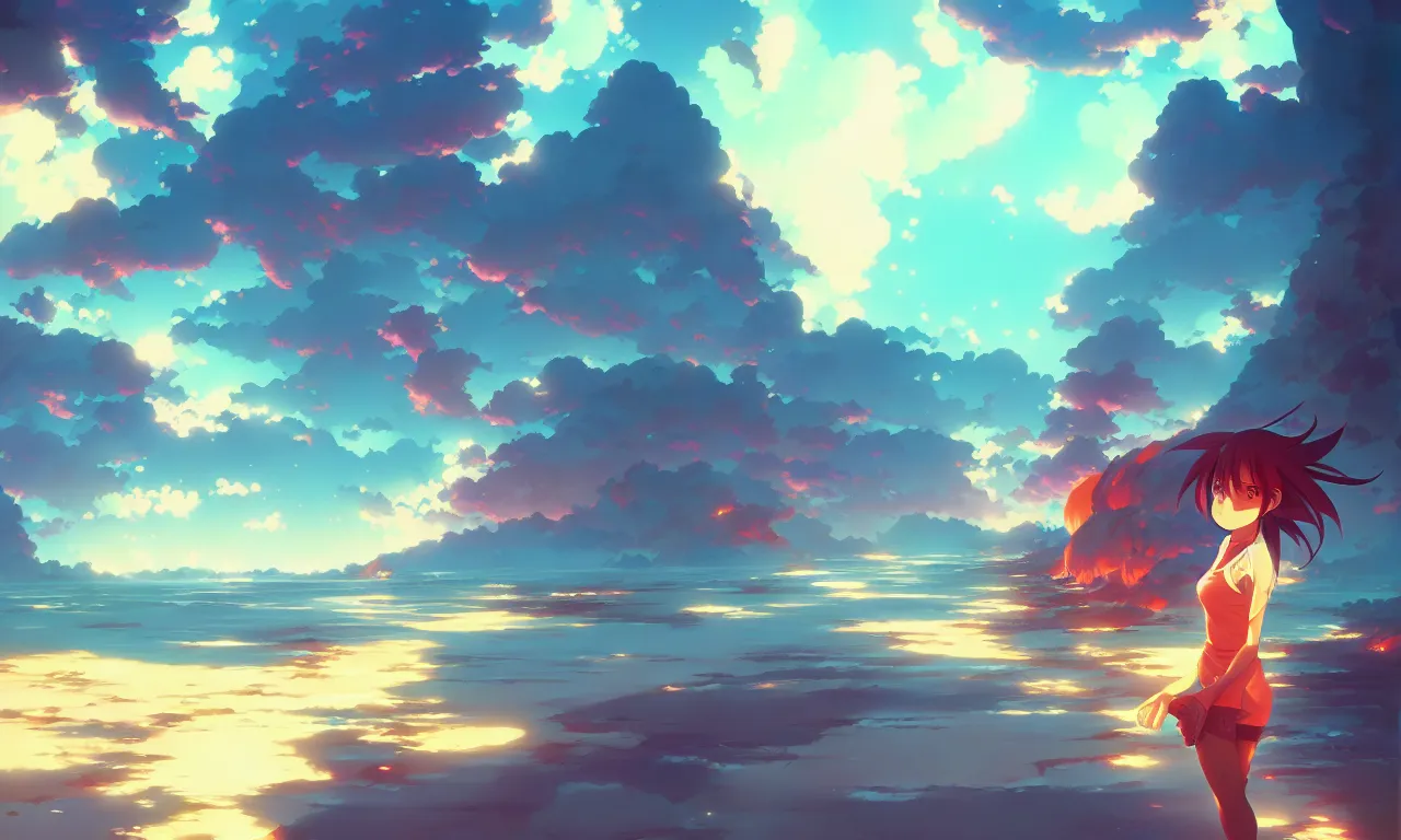 Image similar to anime background, behance hd by Jesper Ejsing, by RHADS, Makoto Shinkai and Lois van baarle, ilya kuvshinov, rossdraws global illumination