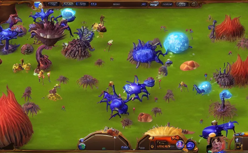 Prompt: Spore gameplay screenshot
