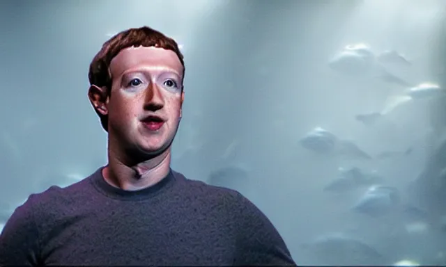 Image similar to mark zuckerberg as a fantastic sea creature, photorealistic, cinematic lighting, highly detailed, by guillermo del toro