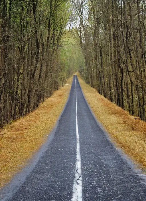 Image similar to a road that goes on forever