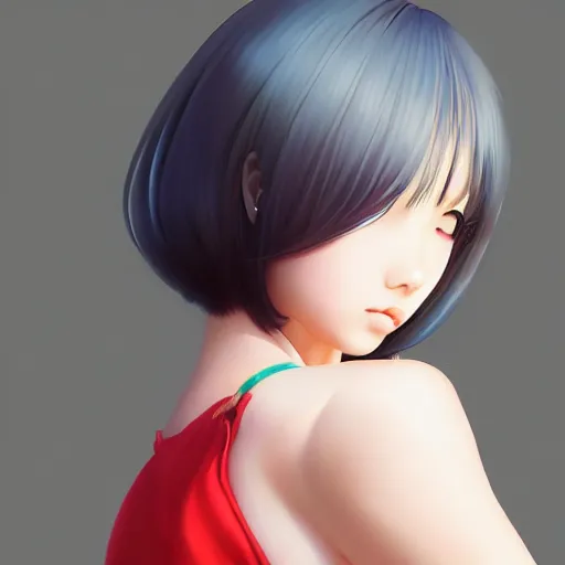 Prompt: a beautiful young kayo shibuya alluring gravure model, by akira toriyama and wlop and ilya kuvshinov and artgerm and, aesthetic, gorgeous, stunning, alluring, attractive, artstation, deviantart, pinterest, digital art