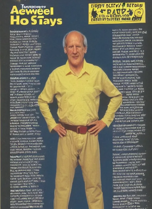 Image similar to a werner herzog halloween costume, full page scan from 1 9 8 8 toys r us catalog, highly detailed