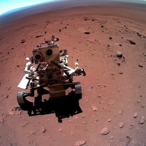 Prompt: a selfy of Elon Musk on Mars