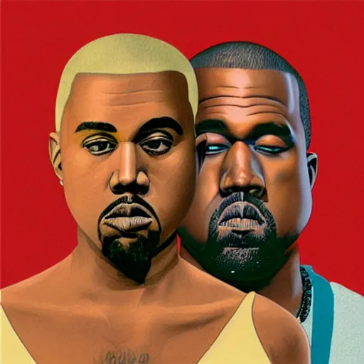 Prompt: the album art for kanye west's latest release