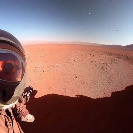 Image similar to selfie by Dmitry Rogozin on Mars