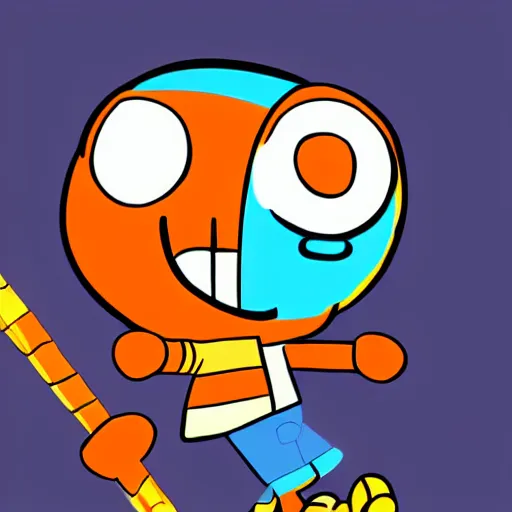 gumball watterson, digital art, drawn by mike inel | Stable Diffusion ...