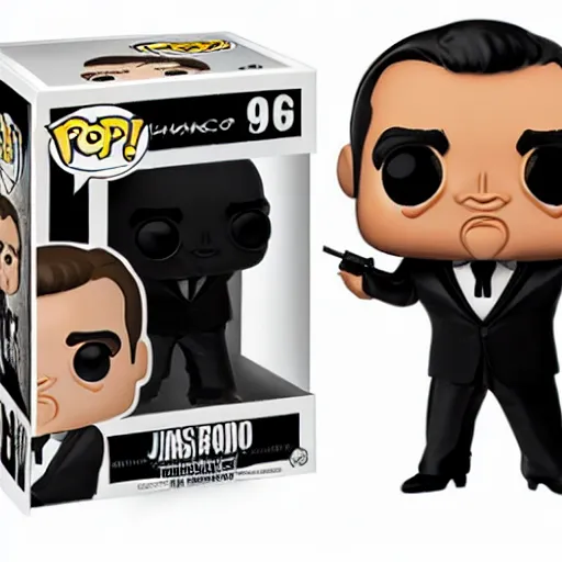 Image similar to a FUNCO POP of James Bond