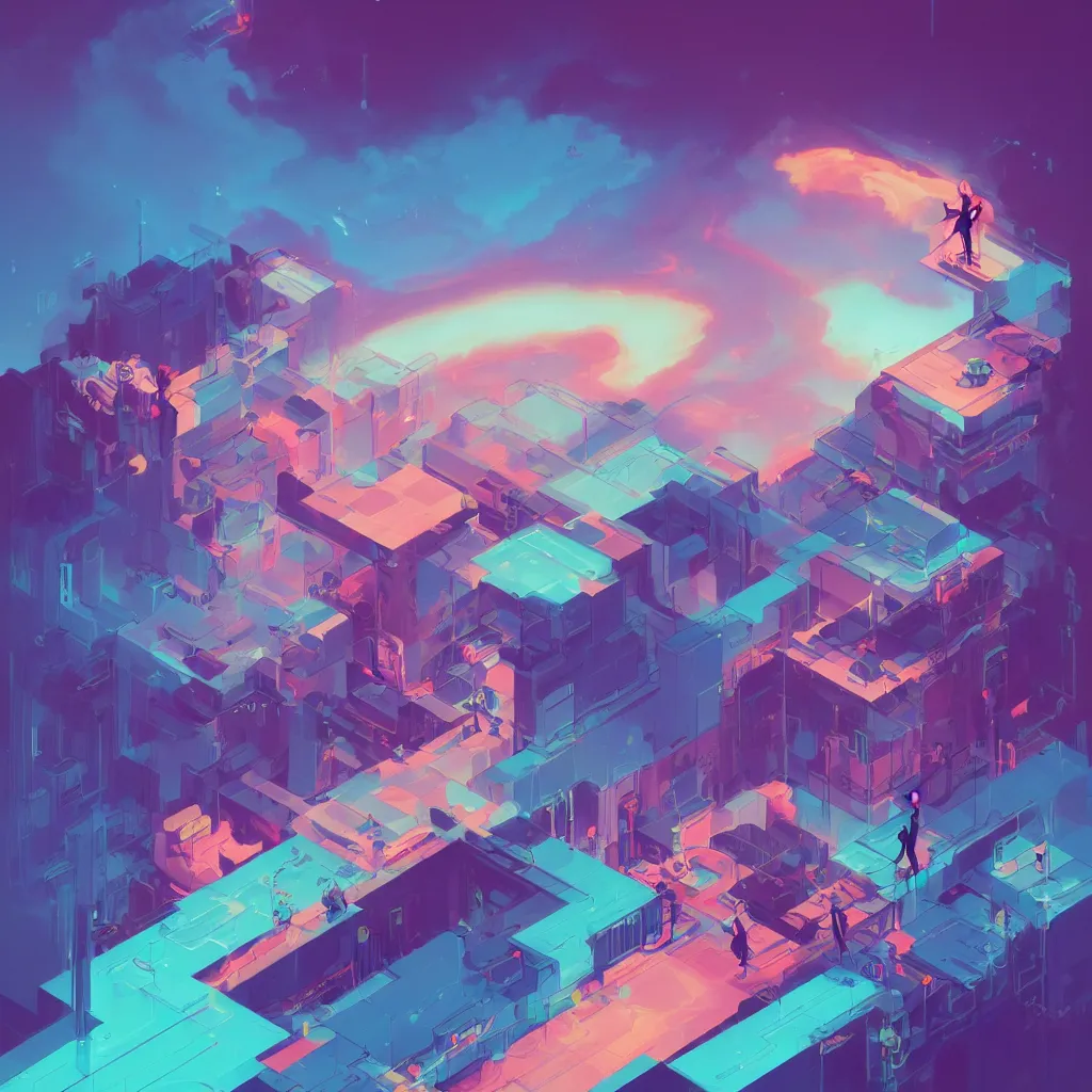 Prompt: a simple micro-service deployed to a datacenter, cloud, security, attack vector, trending on Artstation, painting by Jules Julien, Leslie David and Lisa Frank and Peter Mohrbacher and Alena Aenami and Dave LaChapelle muted colors with minimalism