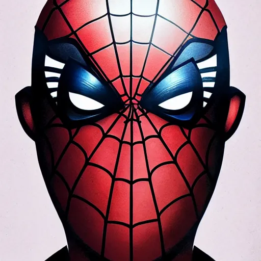 Image similar to face icon stylized minimalist spider - man, loftis, cory behance hd by jesper ejsing, by rhads, makoto shinkai and lois van baarle, ilya kuvshinov, rossdraws global illumination