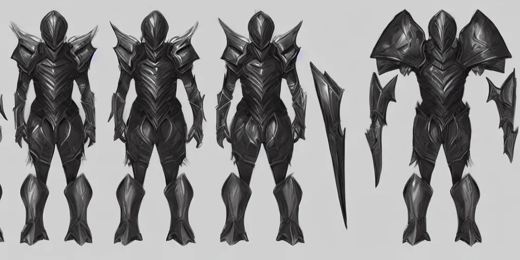 Image similar to armor concept design sheet