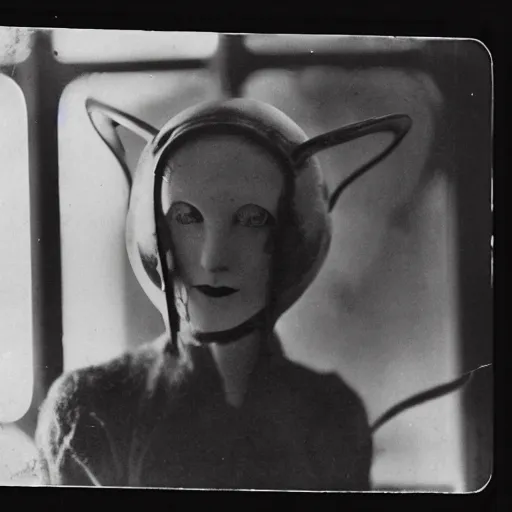 Prompt: A 1920s photo of an alien