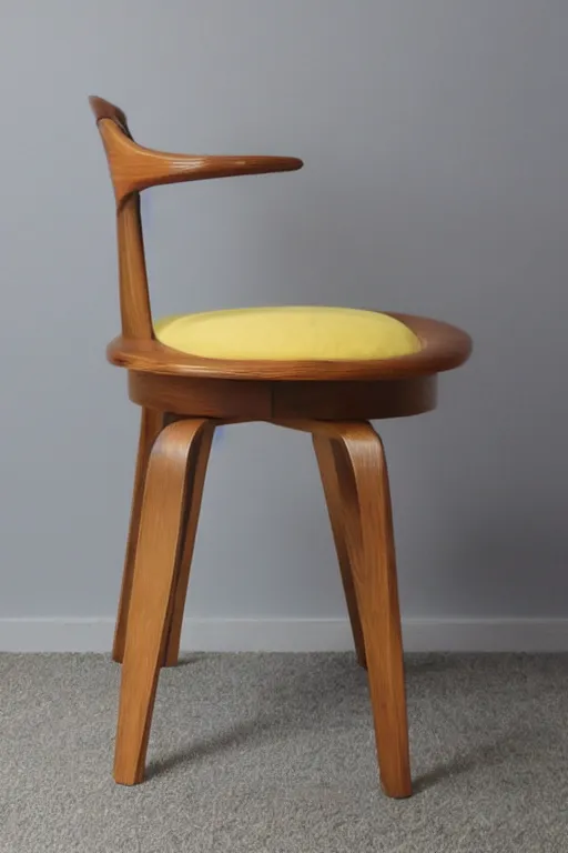 Image similar to midcentury modern wooden chair