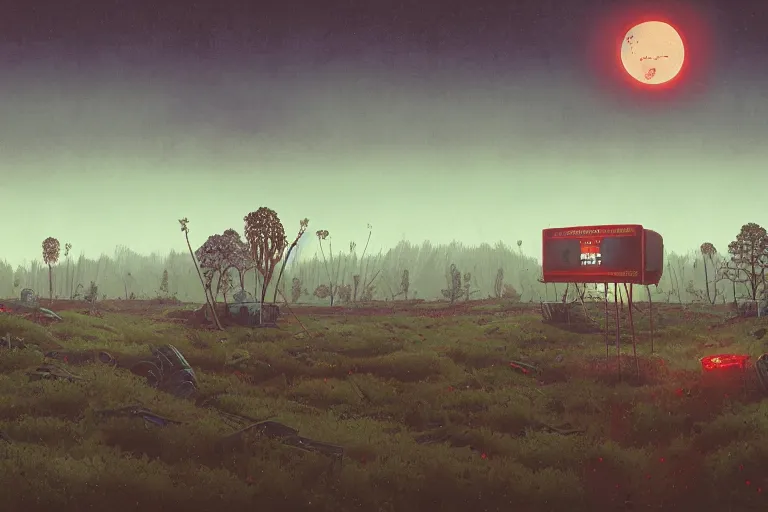 Prompt: humdrum of terror, by simon stalenhag and ansel adams, digital art