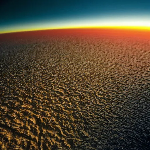 Image similar to the edge of the flat earth, national geographic photograph